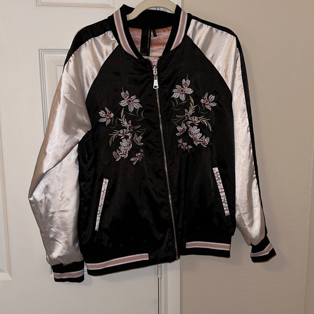 Satin bomber jacket